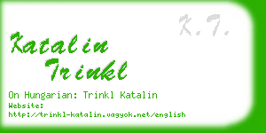 katalin trinkl business card